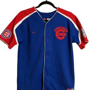 Vintage Chicago Cubs #25 Derrek Lee Sewn Button Down Jersey - Size L